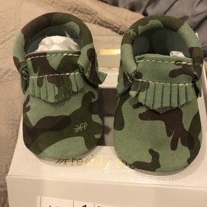 Never worn- FP Size 1 Camo Moccasins
